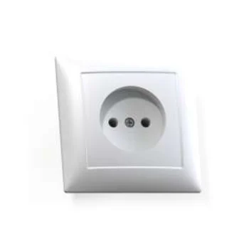 Розетка 1-м СП Селена РС16-369 16А IP20 бел. Кунцево 8110